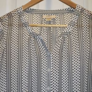 Loft Women's Sheer Blouse. SIZE S.